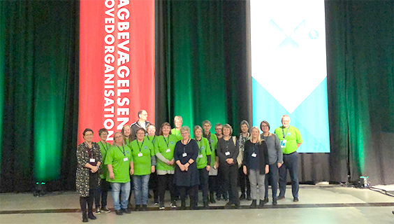 Delegationen af arbejdsmiljørepræsentanter fra FOA Nordjylland.